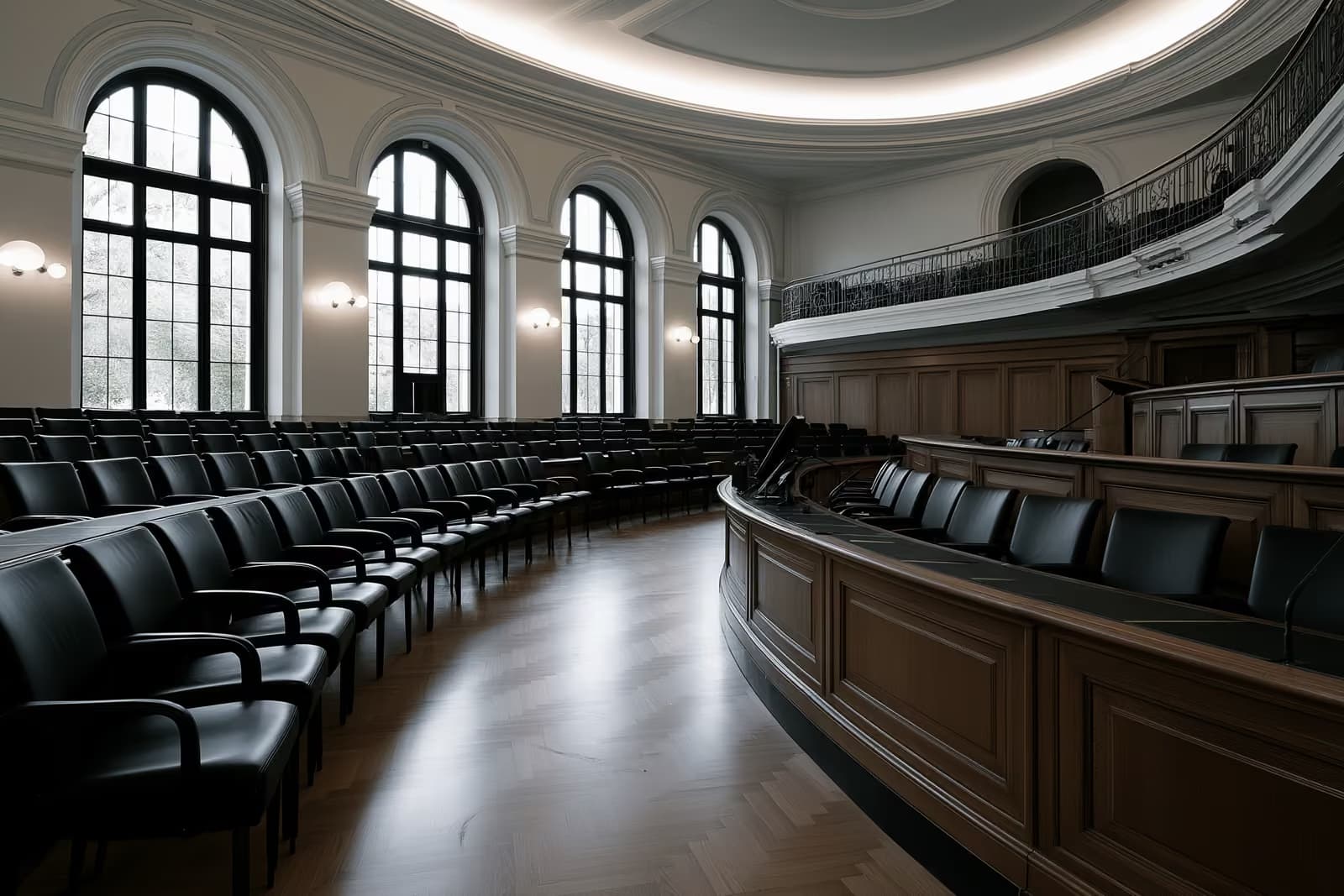 Exteriorul clădirii Bundesrat din Berlin sub un cer senin de vară.