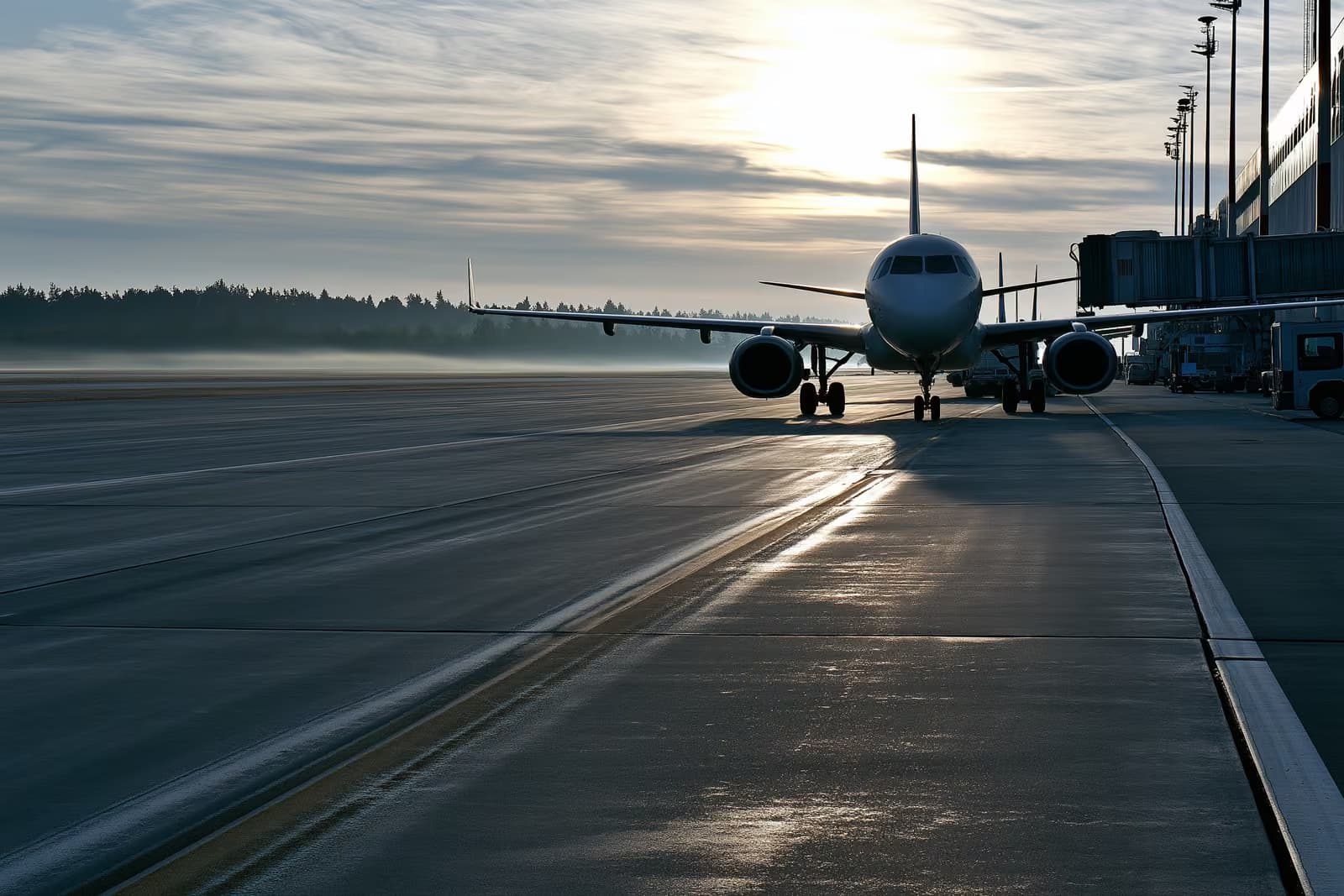 O zonă de plecări la un aeroport german cu oameni care așteaptă și un oficial care verifică documentele