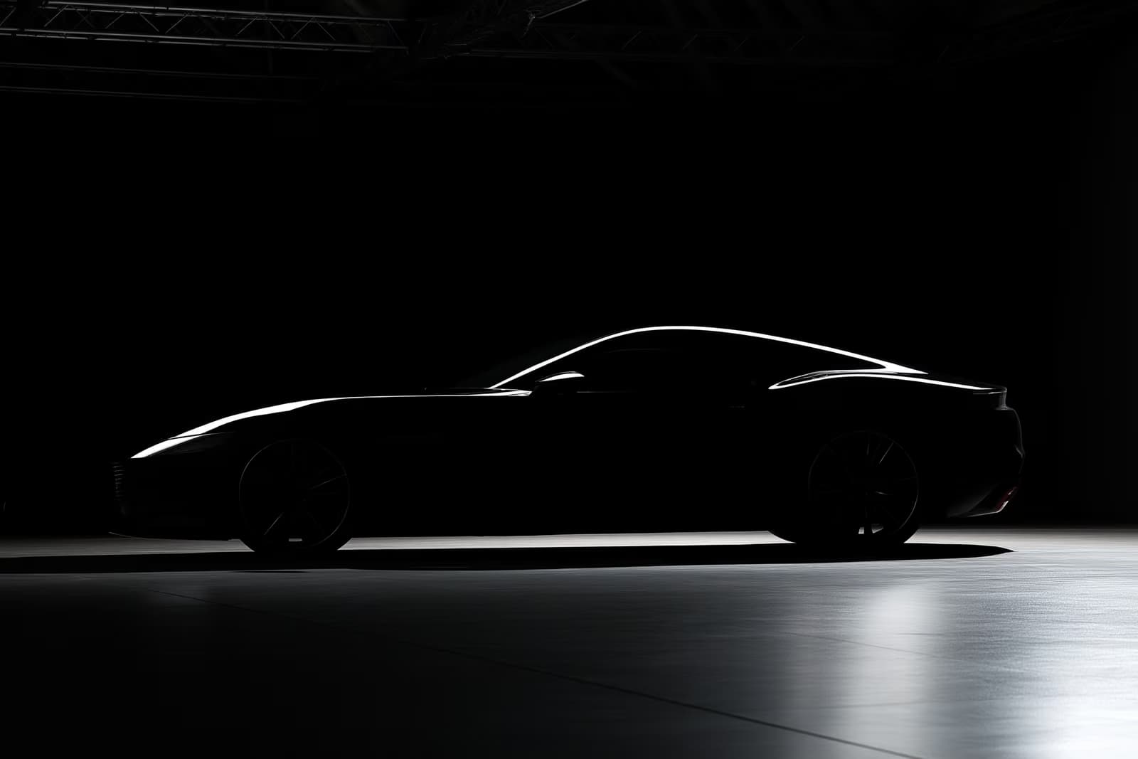 O mașină sport Porsche parcată în fața fabricii companiei din Zuffenhausen, lângă Stuttgart, într-o zi însorită.